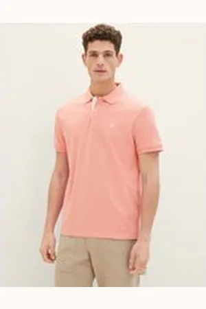 TOM TAILOR Herren Piqué Poloshirt aus Baumwolle, rot, Uni, Gr. XL, baumwolle