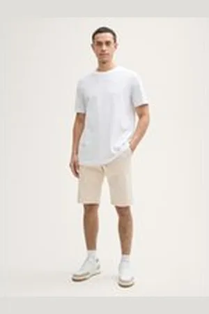 TOM TAILOR Herren Slim Chino Shorts, braun, Uni, Gr. 36, baumwolle