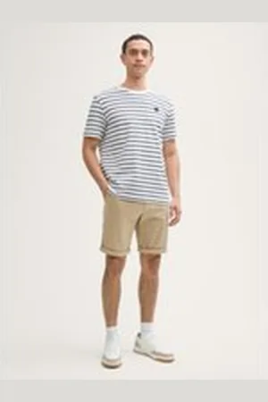TOM TAILOR Herren Slim Chino Shorts, braun, Uni, Gr. 30, baumwolle