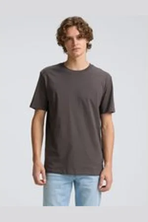 TOM TAILOR Herren Basic T-Shirt aus Baumwolle, grau, Uni, Gr. XXL, baumwolle