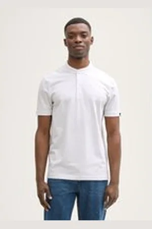 TOM TAILOR Herren Piqué Poloshirt mit Stehkragen, grau, Uni, Gr. XXL, baumwolle