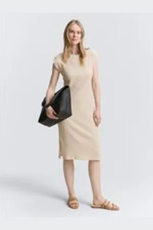 TOM TAILOR Damen Crinkle Kleid, grün, Gemustert, Gr. 36, polyester