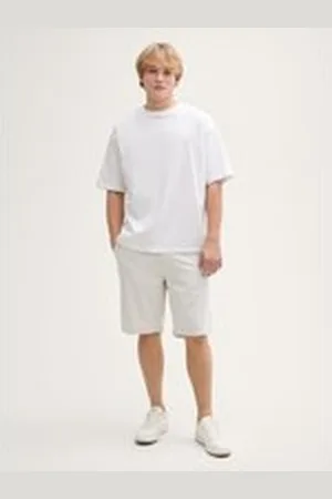 TOM TAILOR Herren Relaxed Shorts mit Leinenanteil, braun, Meliert, Gr. XXL, leinen_zertifiziert