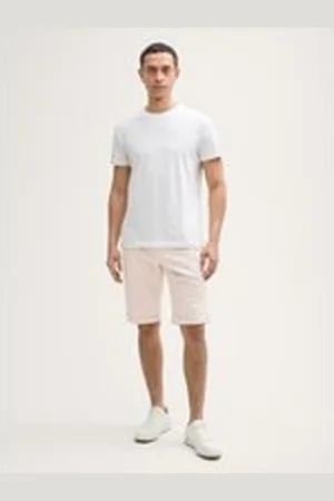 TOM TAILOR Herren Regular Shorts mit Leinenanteil, braun, Meliert, Gr. XXL, leinen_zertifiziert