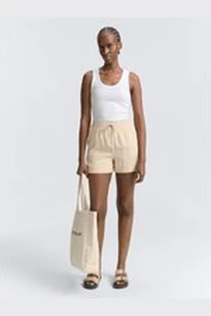 TOM TAILOR Damen Relaxed Shorts mit Leinenanteil, braun, Uni, Gr. XL, viskose