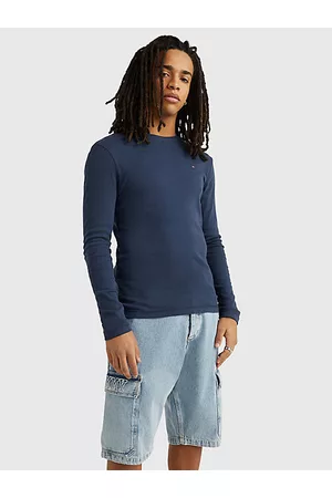 Tommy Hilfiger Slim Fit Langarmshirt aus reiner Baumwolle