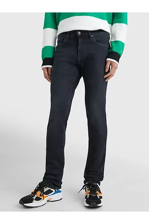Tommy Hilfiger Scanton schwarze Slim Fit Jeans mit Fading