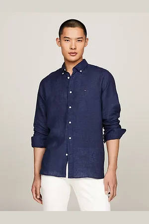 Tommy Hilfiger Regular Fit Hemd aus reinem Leinen