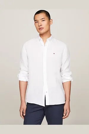 Tommy Hilfiger Regular Fit Hemd aus reinem Leinen