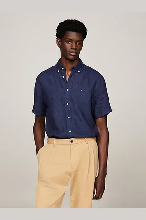 Tommy Hilfiger Gewaschenes Hemd aus reinem Leinen