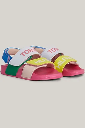 Tommy Hilfiger Color Block-Sandale mit Klettverschluss
