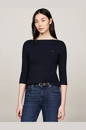Tommy Hilfiger Slim Fit T-Shirt mit U-Boot-Ausschnitt