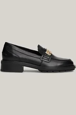 Tommy Hilfiger Lederloafer mit TH-Monogramm-Emblem