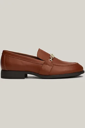 Tommy Hilfiger Leder-Loafer mit Ketten-Detail