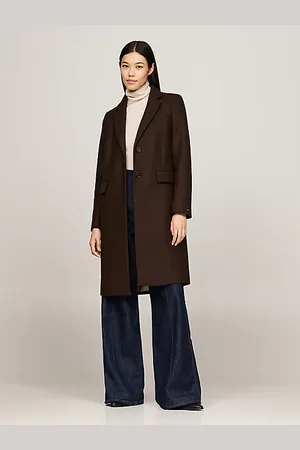 Tommy Hilfiger Einreihiger Mantel mit Kaschmir