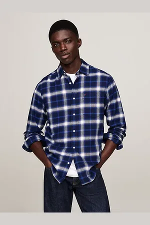 Tommy Hilfiger Gebürstetes Regular Fit Hemd mit Shadow-Karos