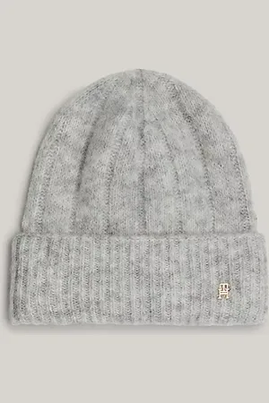 Tommy Hilfiger Beanie aus Alpaka-Wollmix mit TH-Monogramm