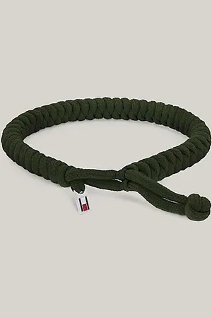 Tommy Hilfiger Grünes Seil-Armband mit Emaille-Flag