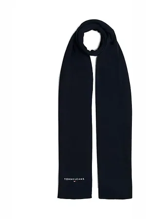Tommy Hilfiger Strickschal mit aufgesticktem Logo