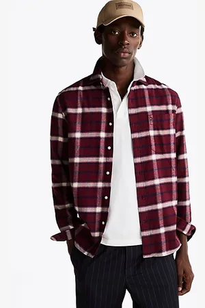 Tommy Hilfiger Gebürstetes Regular Fit Hemd mit Shadow-Karos