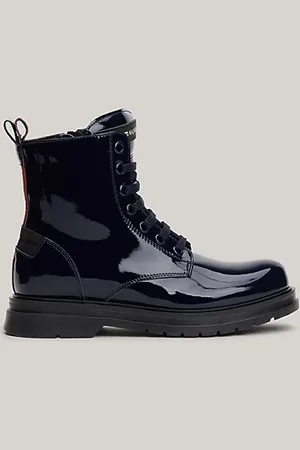 Tommy Hilfiger Lace-up Stiefelette mit Lack-Finish