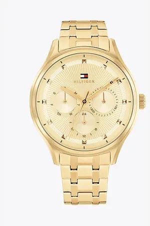 Tommy Hilfiger Armbanduhr aus vergoldetem Edelstahl