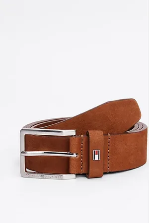 Tommy Hilfiger Ledergürtel mit eckiger Schnalle und Logo