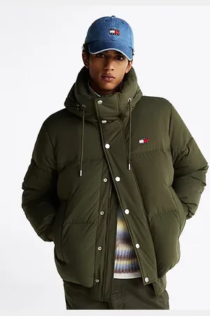 Tommy Hilfiger Relaxed Fit Puffer-Jacke mit Kapuze