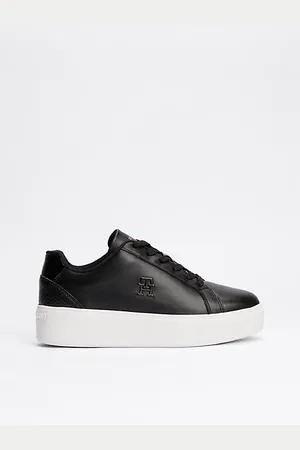 Tommy Hilfiger Flatform-Court-Sneaker aus Leder