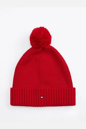 Tommy Hilfiger Kids Essential Bommel-Beanie mit Flag