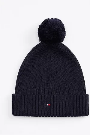 Tommy Hilfiger Kids Essential Bommel-Beanie mit Flag