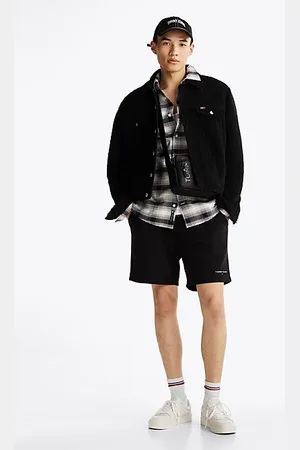 Tommy Hilfiger Sweat-Shorts mit aufgesticktem Logo