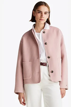 Tommy Hilfiger Jacke aus Wollmix mit Baseball-Kragen