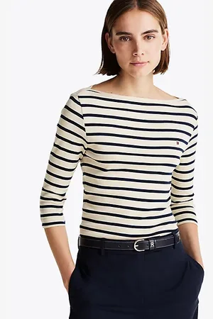 Tommy Hilfiger Slim Fit T-Shirt mit U-Boot-Ausschnitt