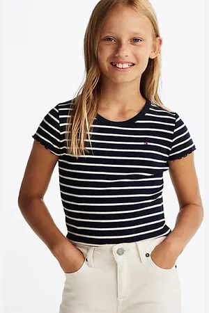 Tommy Hilfiger Geripptes Extra Slim Fit T-Shirt mit Streifen