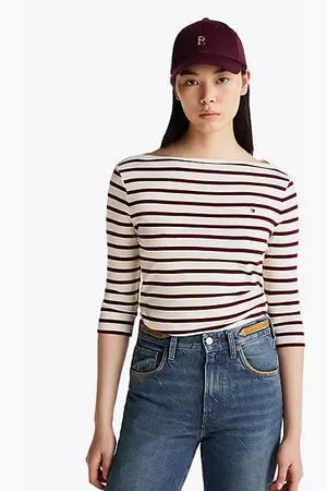 Tommy Hilfiger Slim Fit T-Shirt mit U-Boot-Ausschnitt