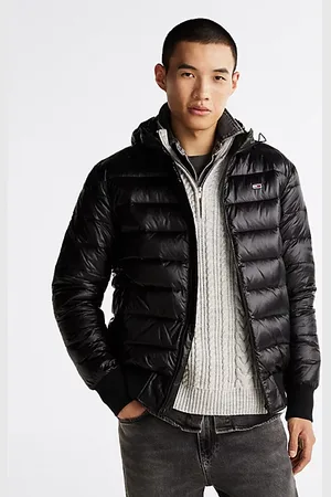 Tommy Hilfiger Leichtgewichtige Hochglanz-Jacke mit Kapuze