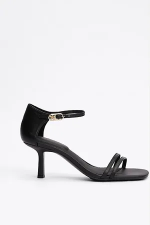 Tommy Hilfiger Leder-Pump-Sandalette mit TH-Monogramm