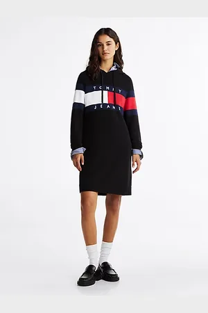 Tommy Hilfiger Relaxed Fit Mini-Strickkleid mit Kapuze