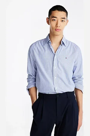 Tommy Hilfiger Regular Fit gestreiftes Popeline-Hemd
