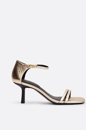 Tommy Hilfiger Leder-Pumps mit Metallic-Finish