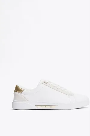 Tommy Hilfiger Court-Sneaker aus Leder mit Metallic-Details