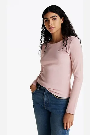 Tommy Hilfiger Geripptes Slim Fit Langarmshirt
