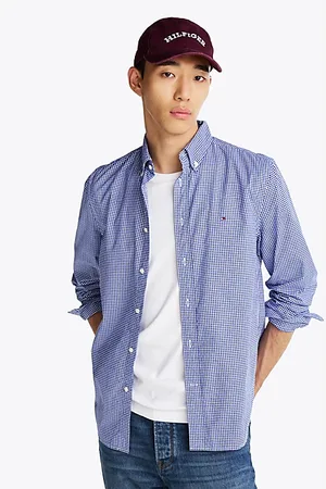 Tommy Hilfiger Regular Fit Popeline-Hemd mit Vichy-Karos