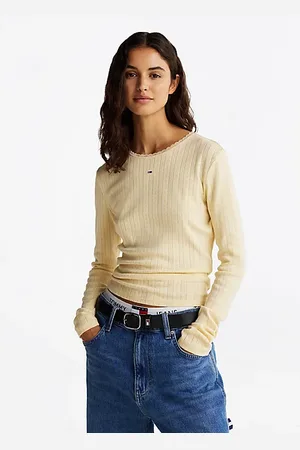 Tommy Hilfiger Slim Fit Pointelle-Langarmshirt