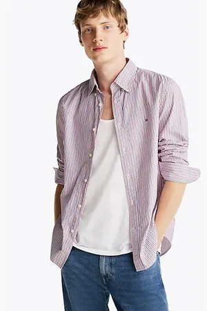 Tommy Hilfiger Regular Fit gestreiftes Popeline-Hemd