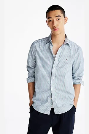 Tommy Hilfiger Regular Fit gestreiftes Popeline-Hemd