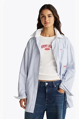 Tommy Hilfiger Gestreifte Oversized Fit Bluse