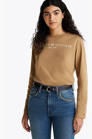 Tommy Hilfiger Langarmshirt mit Rundhalsausschnitt und Logo