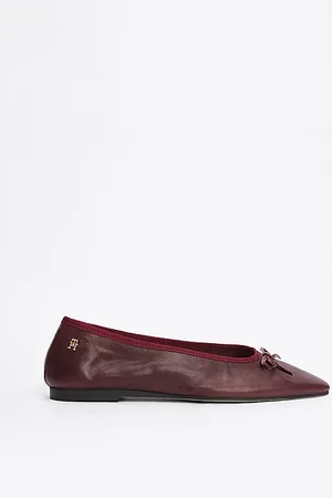 Tommy Hilfiger Ballerina aus Leder mit TH-Monogramm